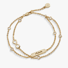 Load image into Gallery viewer, Mom Infinity Chain Double Strand Bracelet