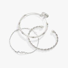 Load image into Gallery viewer, Mom Script Bracelet, Set of 3