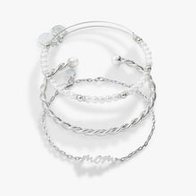 Load image into Gallery viewer, Mom Script Bracelet, Set of 3