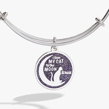 Load image into Gallery viewer, 'Love My Cat to the Moon and Back' Bangle