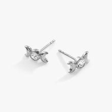 Load image into Gallery viewer, Crystal Lunar Phase Mini Stud Earrings