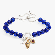 Load image into Gallery viewer, Moon Magic Beaded Charm Bolo Bracelet