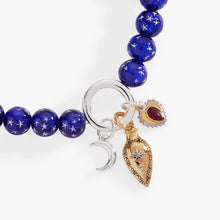 Load image into Gallery viewer, Moon Magic Beaded Charm Bolo Bracelet