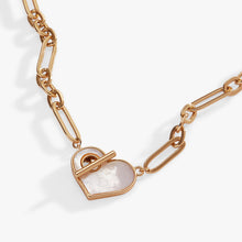 Load image into Gallery viewer, Heart Mother of Pearl Toggle Necklace