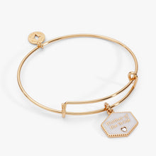 Load image into Gallery viewer, Mother of the Bride Mother of Pearl Charm Bangle