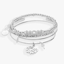 Load image into Gallery viewer, Mom Dandelion Bangle Set of 3