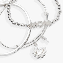 Load image into Gallery viewer, Mom Dandelion Bangle Set of 3