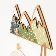 Load image into Gallery viewer, Nursery Mountain Wall Hooks