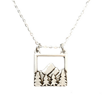 Load image into Gallery viewer, Mountain Range Forest Nature Necklace Bohemian Jewelry
