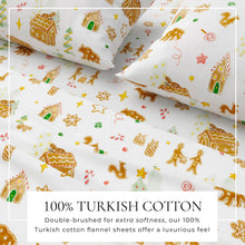 Load image into Gallery viewer, Turkish Cotton Flannel Sheet Set - Kids' Christmas Collection