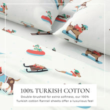 Load image into Gallery viewer, Turkish Cotton Christmas Flannel Sheet Set - Whittaker Collection