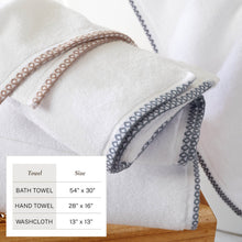Load image into Gallery viewer, Cotton Border-Stitched 6-Piece Towel Set - Valery Collection