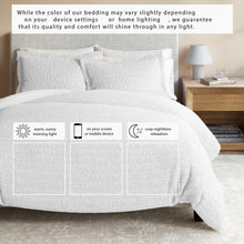 Load image into Gallery viewer, 100% Cotton Honeycomb Waffle Duvet Set - Mattea Collection