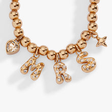 Load image into Gallery viewer, 'Mrs" Beaded Bubble Bolo Bracelet