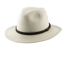 Load image into Gallery viewer, Scala Amazon Safari - UPF 50+ Straw Outback Fedora Hat
