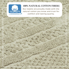 Load image into Gallery viewer, 100% Cotton Checkered Jacquard Bath Towel Set - Giuliana Collection