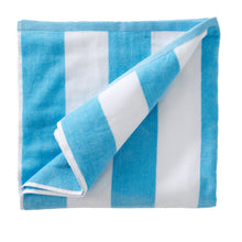 Load image into Gallery viewer, Cotton Velour Cabana Stripe Beach Towel - Novia Collection