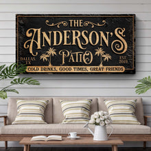 Load image into Gallery viewer, Personalized Patio Sign