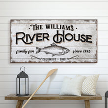 Load image into Gallery viewer, Personalized River House Sign