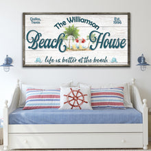 Load image into Gallery viewer, Personalized Beach House Sign III