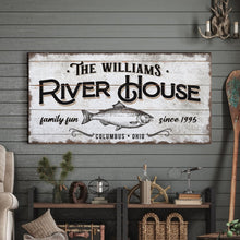 Load image into Gallery viewer, Personalized River House Sign