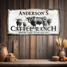 Load image into Gallery viewer, Personalized Cattle Sign
