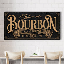 Load image into Gallery viewer, Personalized Bourbon Bar Sign II