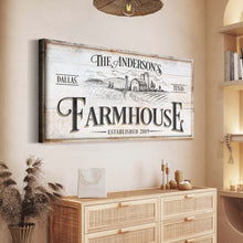 Load image into Gallery viewer, Personalized Farmhouse Sign