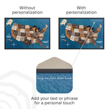Load image into Gallery viewer, 3D Wooden USA Map on Board Multicolor