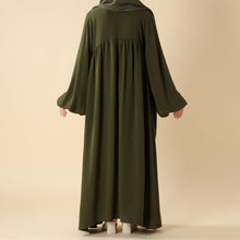 Load image into Gallery viewer, Relaxed Fit Lantern Sleeves Crepe Abaya (MA190)