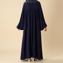 Load image into Gallery viewer, Relaxed Fit Lantern Sleeves Crepe Abaya (MA190)