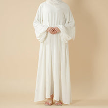 Load image into Gallery viewer, Relaxed Fit Lantern Sleeves Crepe Abaya (MA190)