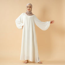 Load image into Gallery viewer, Relaxed Fit Lantern Sleeves Crepe Abaya (MA190)