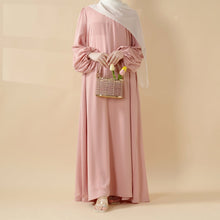 Load image into Gallery viewer, Candy Color Pleated Abaya | Must-have Essential Basic Dress (MA142)