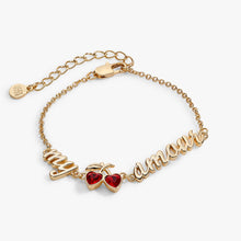 Load image into Gallery viewer, 'My Cherry Amour' In-Line Chain Bracelet