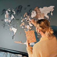 Load image into Gallery viewer, Bundle: Colored Map and Flags Pins