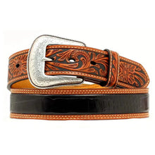 Load image into Gallery viewer, Nocona Crocodilian (Black/Brown) - Mens Belt