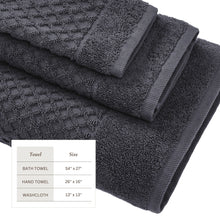 Load image into Gallery viewer, Cotton Diamond Waffle Weave Bath Towel Set - Grayson Collection