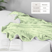 Load image into Gallery viewer, Velvet Plush Sherpa Bed Blanket - Sherpa Fleece Collection