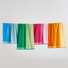 Load image into Gallery viewer, Cotton Velour Cabana Stripe Beach Towel - Novia Collection