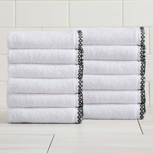 Load image into Gallery viewer, Cotton Border-Stitched 6-Piece Towel Set - Valery Collection