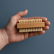 Load image into Gallery viewer, Wooden Nail Brush - Natural Fingernail Scrub Brush