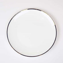 Load image into Gallery viewer, Narrow Gold Rim Dinner Plate-Set of 4