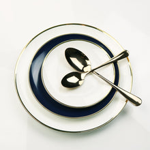 Load image into Gallery viewer, New Sapphire Blue Jewel Salad Plate- Set of 4