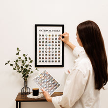 Load image into Gallery viewer, Poster Travel Tracker National Parks USA