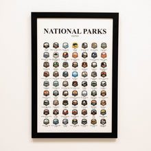 Load image into Gallery viewer, Poster Travel Tracker National Parks USA