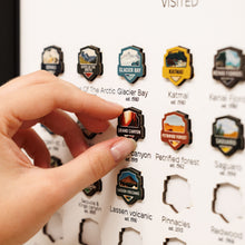 Load image into Gallery viewer, Poster Travel Tracker National Parks USA