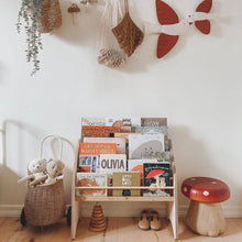 Load image into Gallery viewer, Wooden Montessori Bookshelf Natural