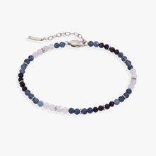 Load image into Gallery viewer, Blue Ombre Semi-Precious Beaded Anklet