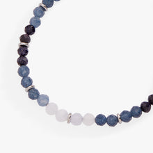 Load image into Gallery viewer, Blue Ombre Semi-Precious Beaded Anklet